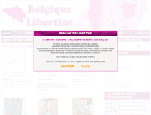 Tablet Screenshot of belgique-libertine.com